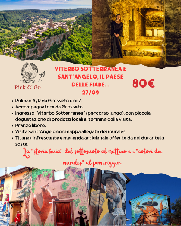 VITERBO SOTTERRANEA E SANT’ANGELO, IL PAESE DELLE FIABE.