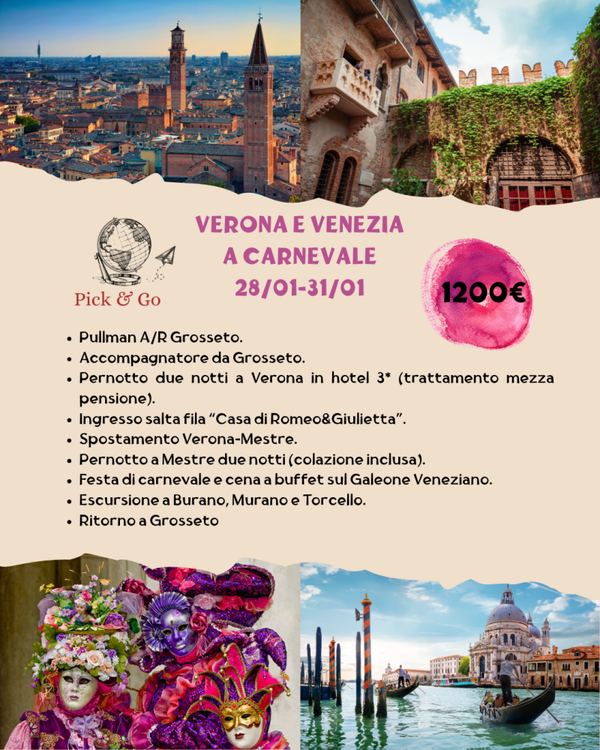 VERONA E VENEZIA A CARNEVALE