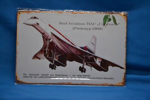 Metalen wand bord Concorde Proto