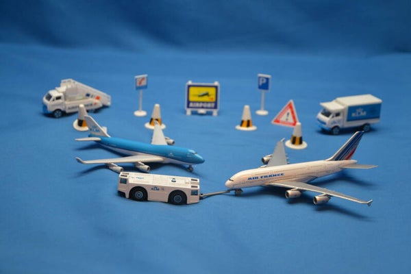 Luchthaven speel set KLM B 747 / Air France A380