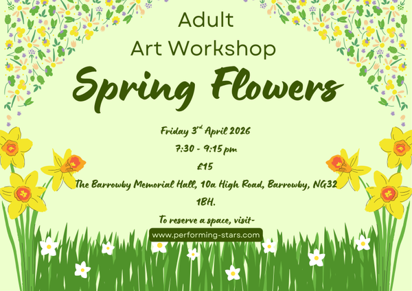 Adult Workshop-  Spring Flower Workshop- Friday 3rd April 2026- 7:30-9:15pm