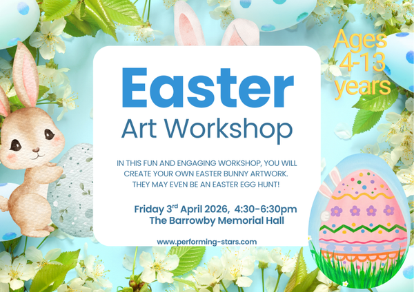 Easter Bunny Acrylic Art Workshop- Friday 3rd April 2026- 4:30-6:30pm