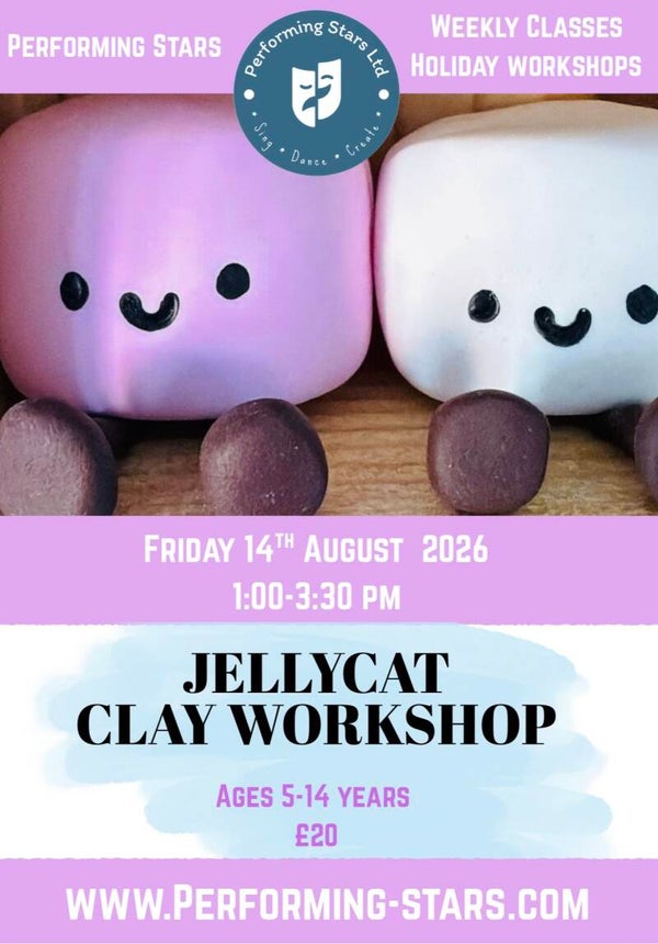 Jellycat Inspired Clay Workshop- Friday 14th Aug- 1:00-3:30 pm