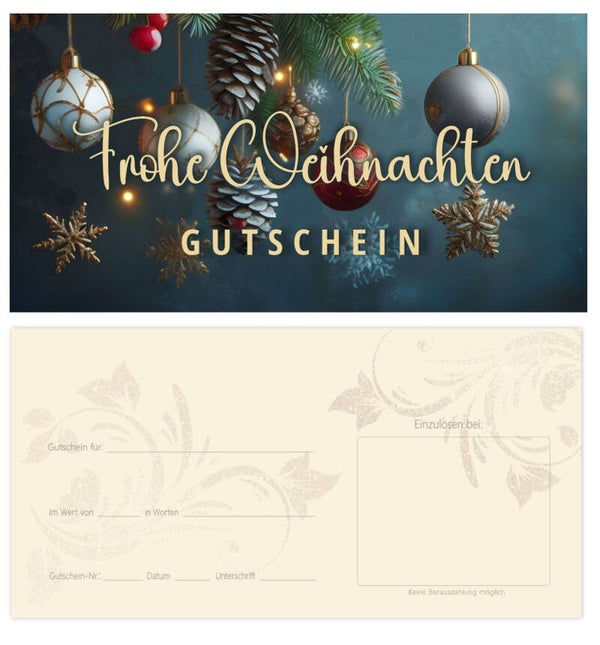 Geschenkgutschein (W238) für alle Branchen *Weihnachten*