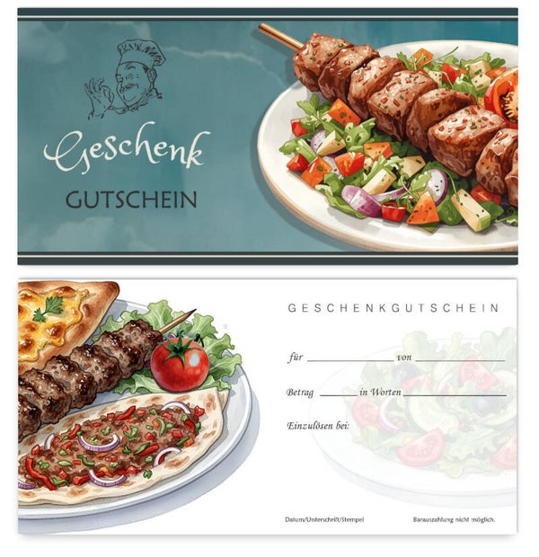 Geschenkgutschein für Gastronomie (F404) Restaurant Döner