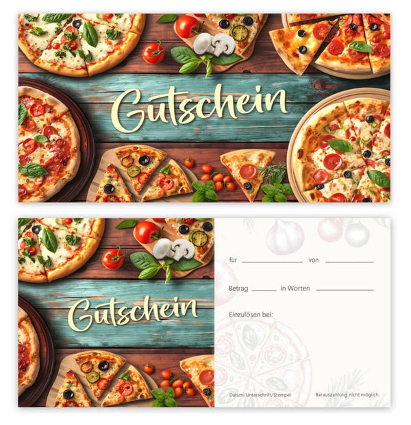 Geschenkgutschein für Gastronomie (F402) Restaurant Pizzeria