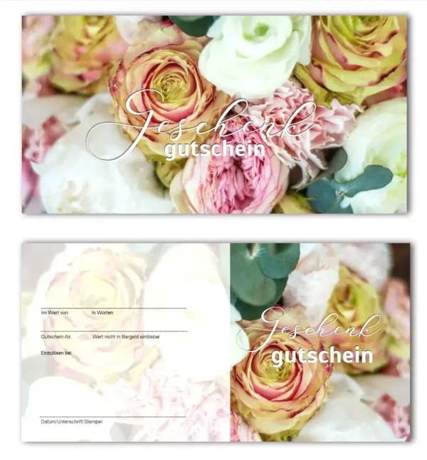 Geschenkgutschein (F114) Beauty Kosmetik Blumen Floristik