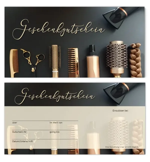Geschenkgutschein für Friseure (F222)  Barbershop