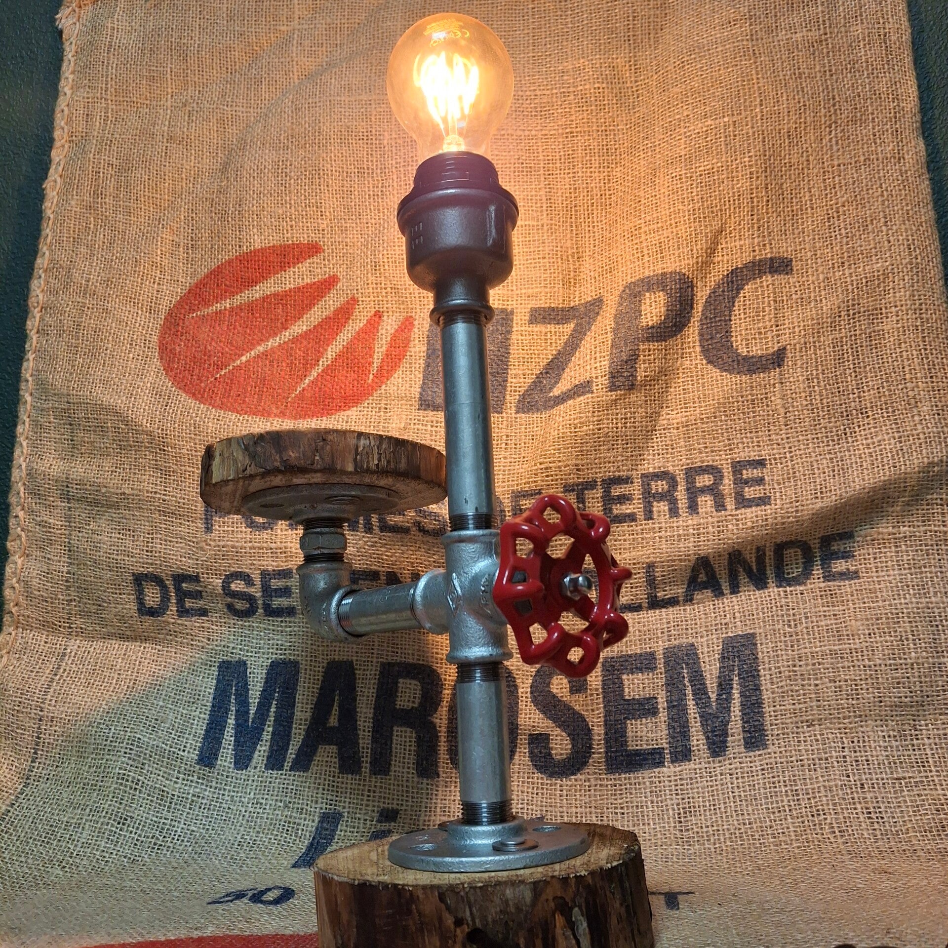 Industriële lamp - Gietijzer fitwerk lampen