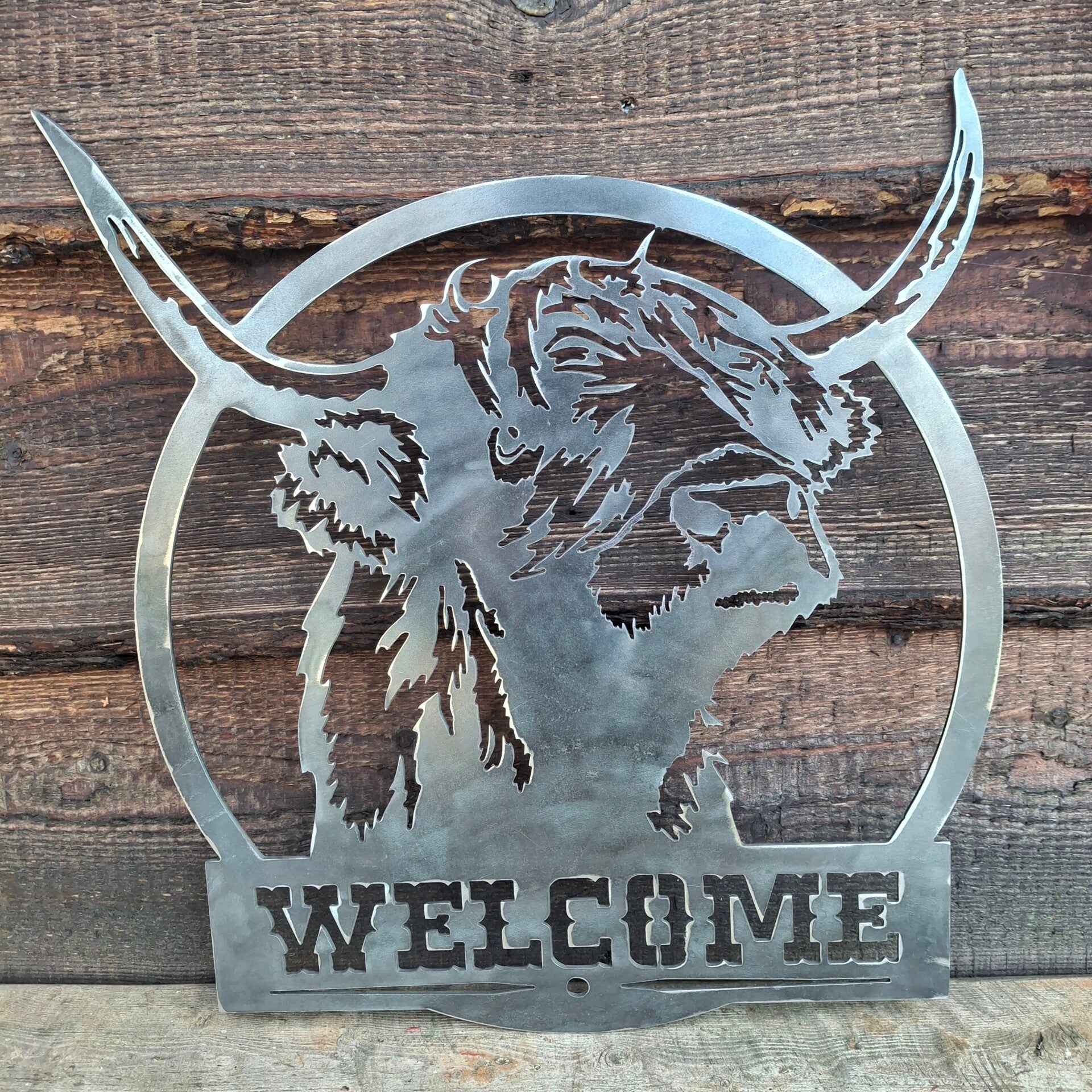 Schotse Hooglander - Metalen wanddecoratie
