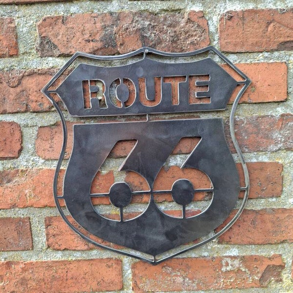 Route 66 - Metalen wanddecoratie