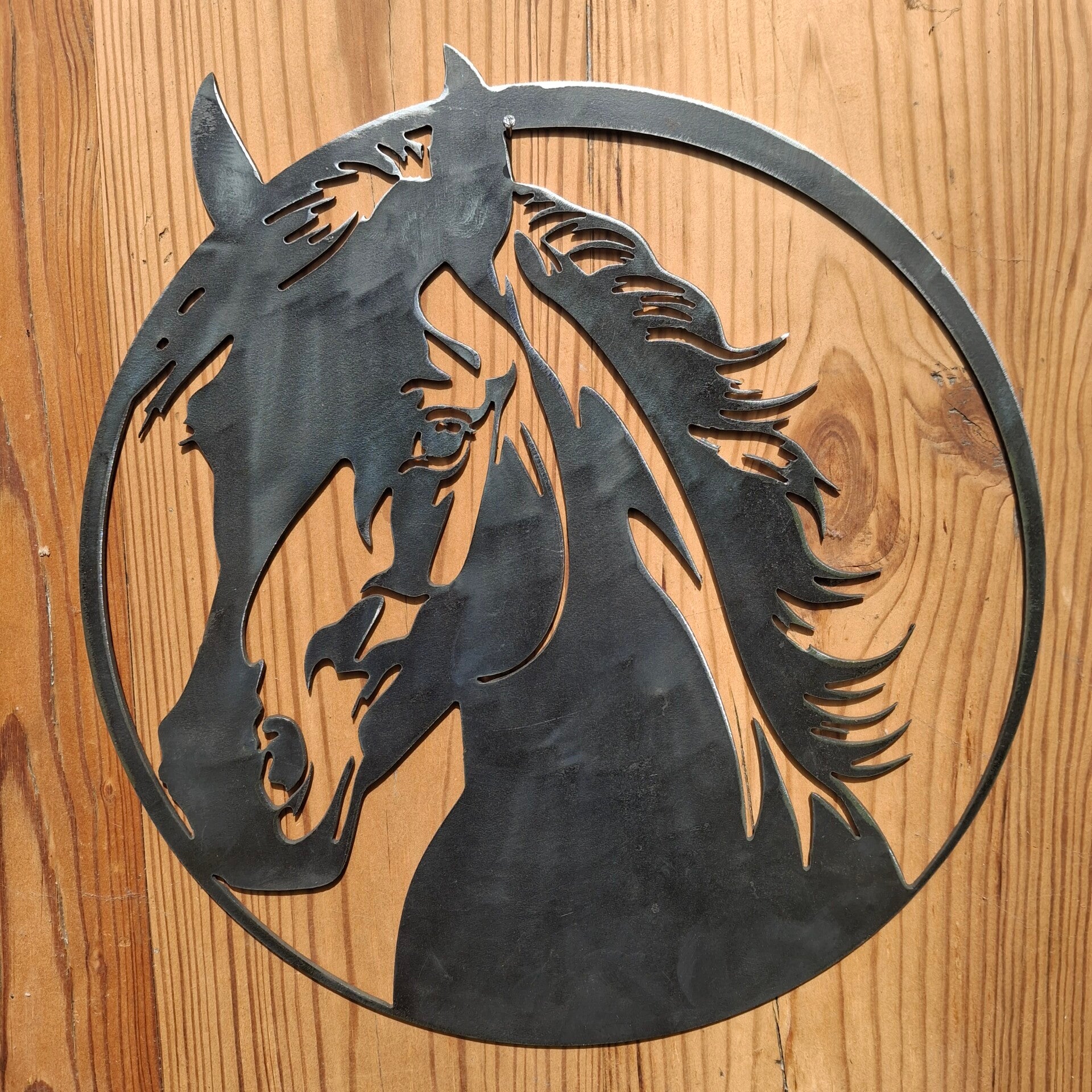 Paardenhoofd - Metalen wanddecoratie
