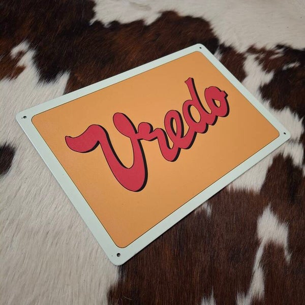 Vredo Logo - Metalen wandbord