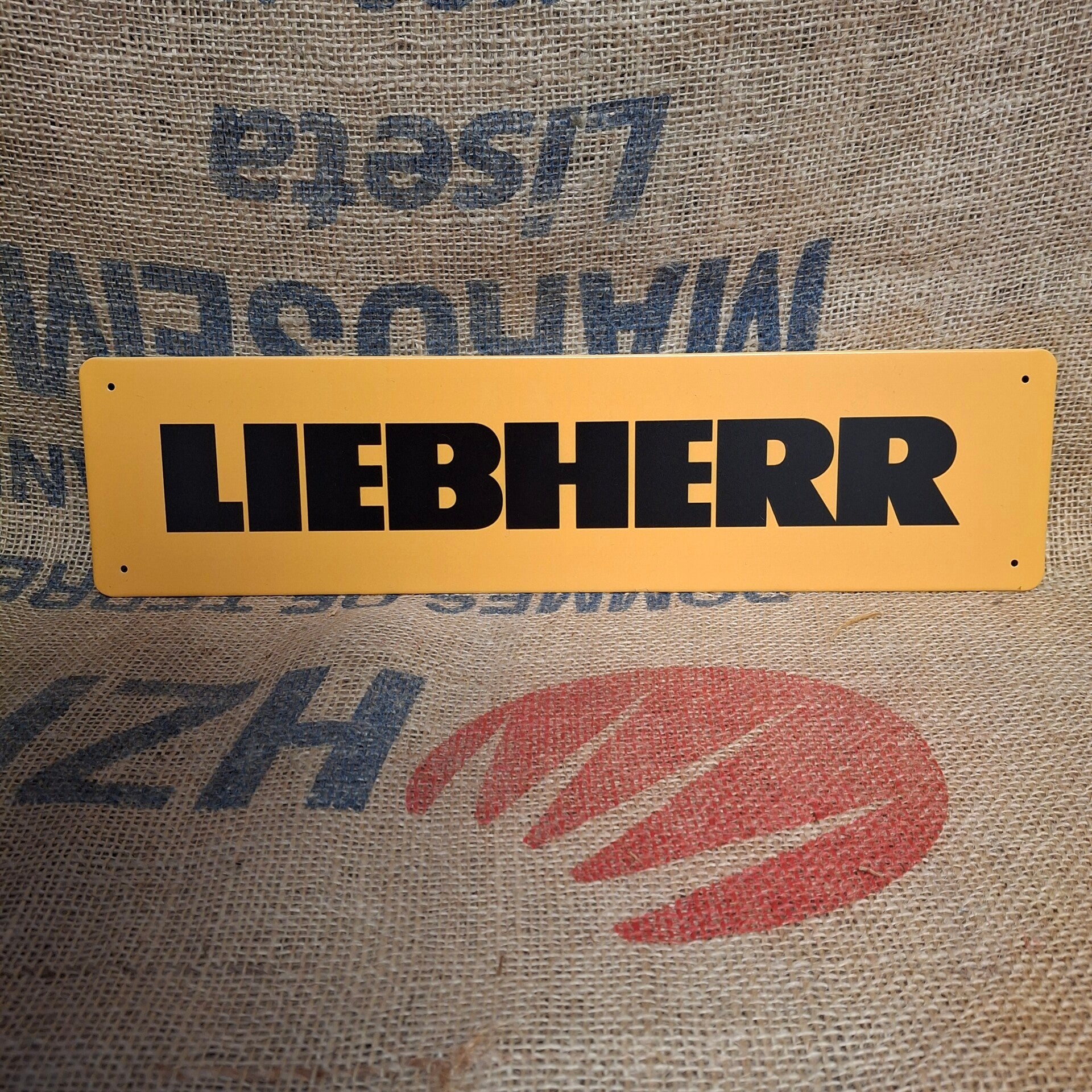 Liebherr - Metalen wandbord
