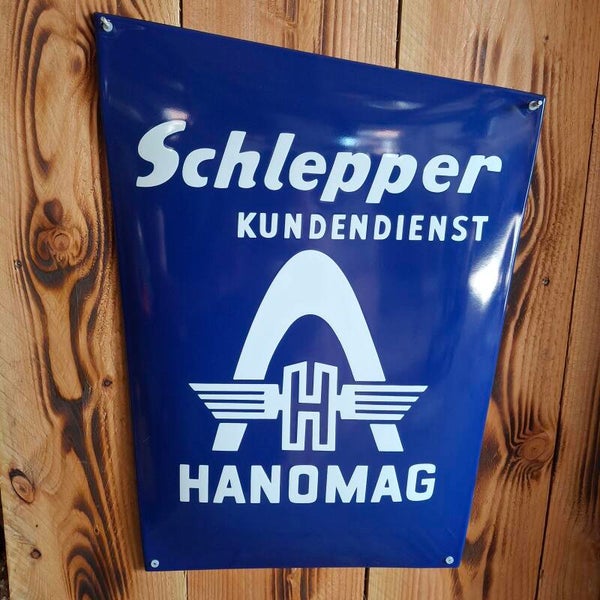 Hanomag Schlepper - Emaille bord