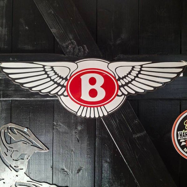 Vleugels Logo - Emaille bord