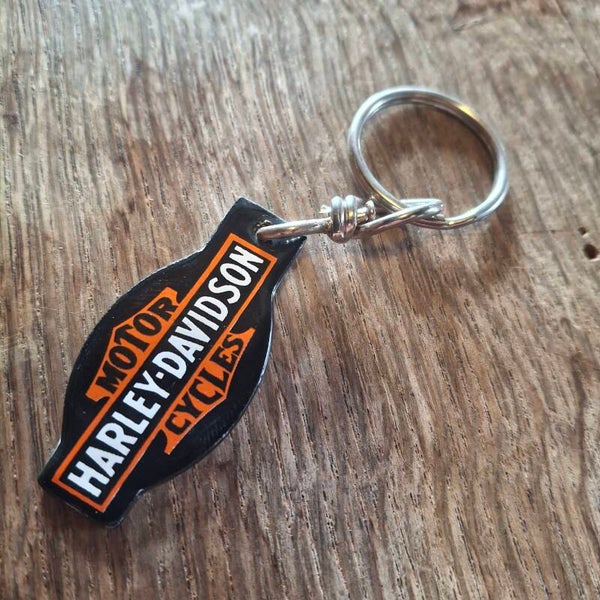 Harley Davidson sleutelhanger - Emaille