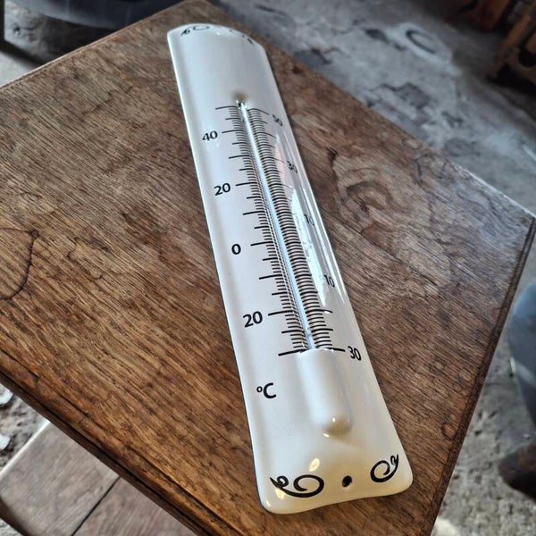 Witte thermometer - Emaille