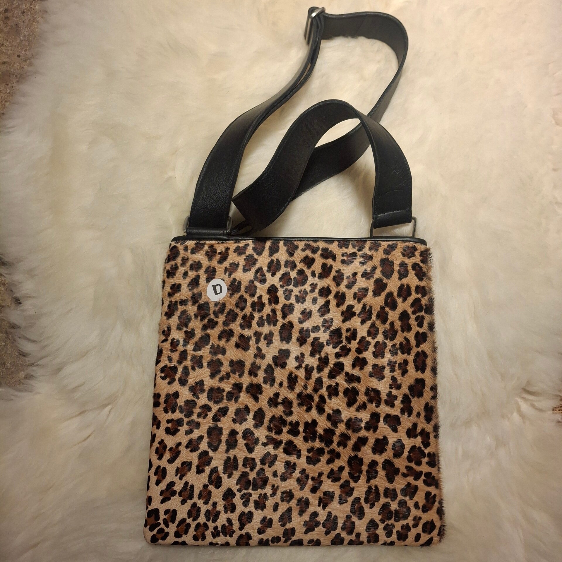 Handgemaakte tas - Panterprint XL