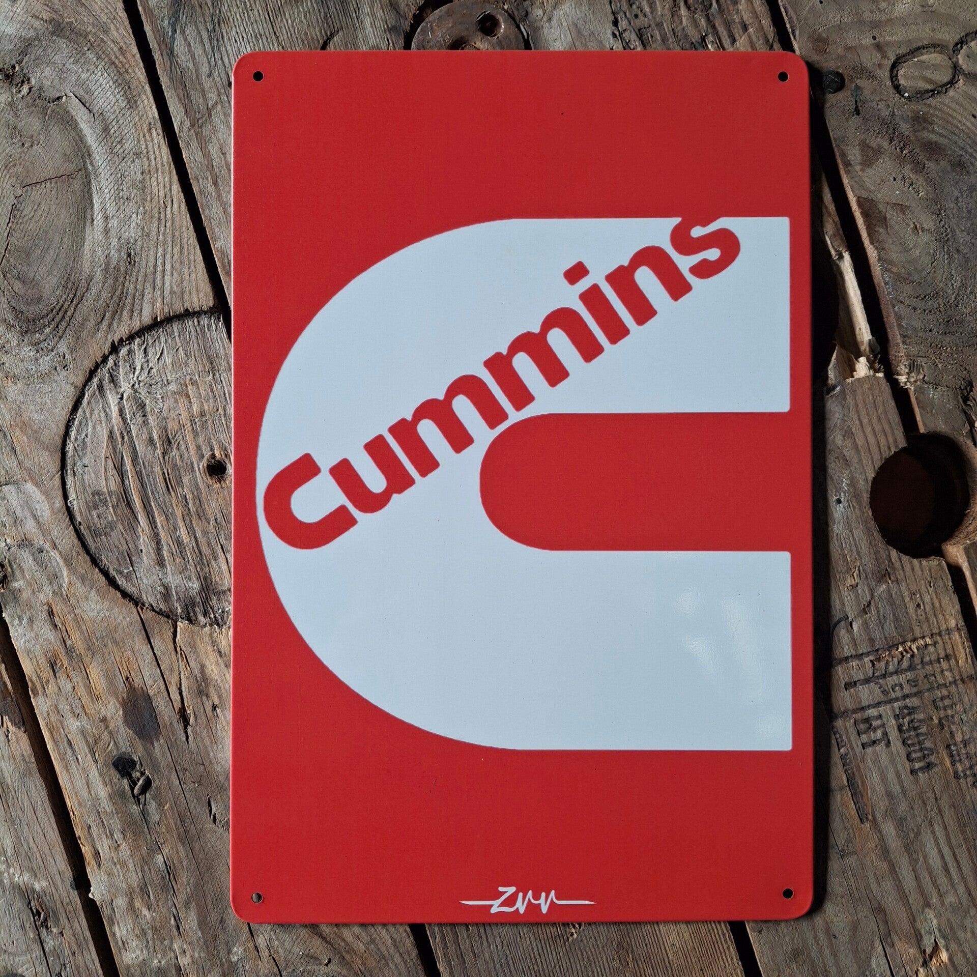 Cummins - Metalen wandbord