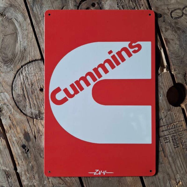 Cummins - Metalen wandbord