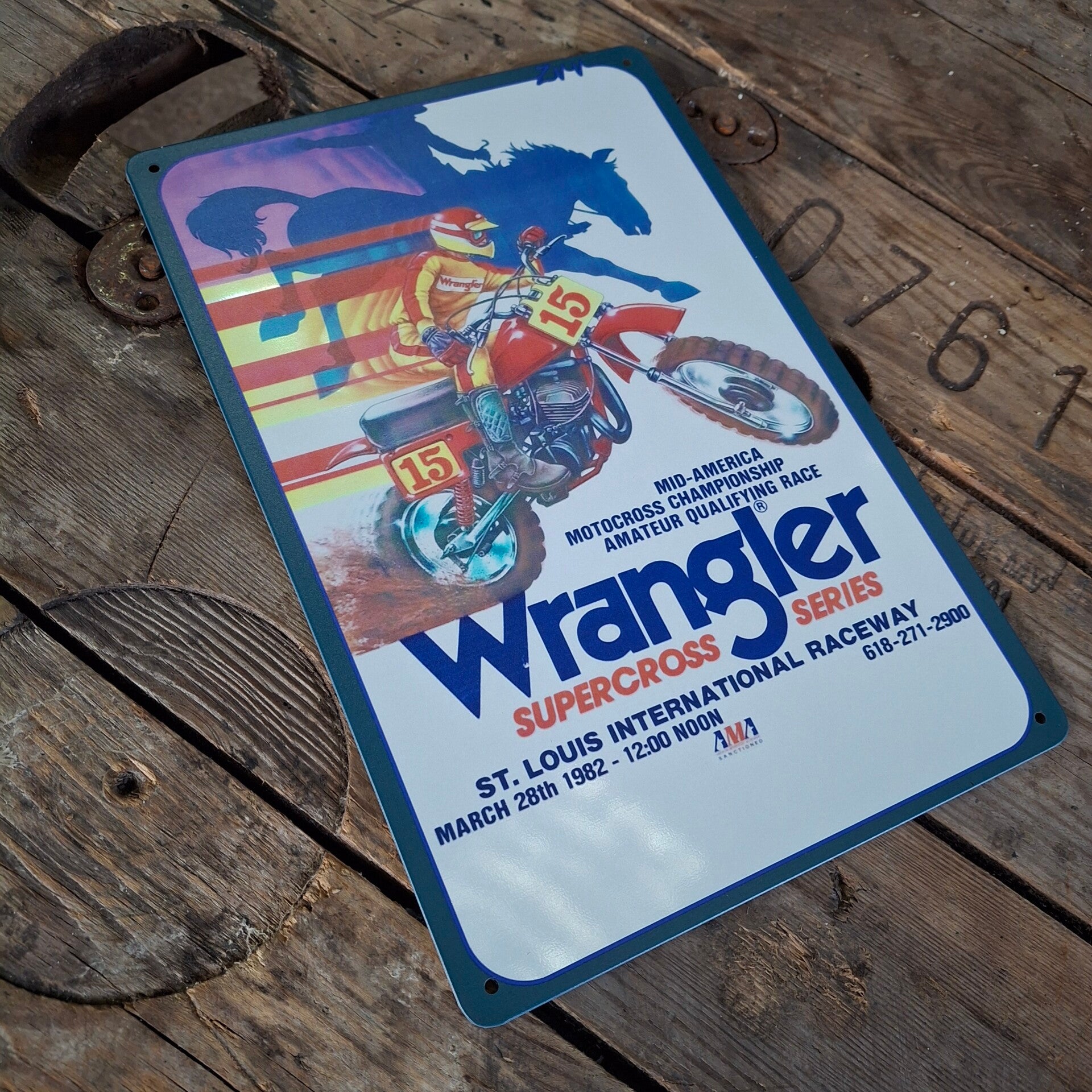 Wrangler - Metalen wandbord
