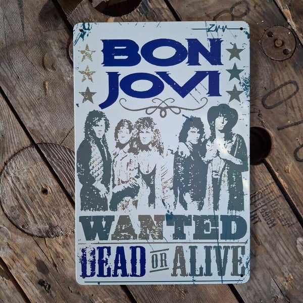 Bon Jovi - Metalen wandplaat