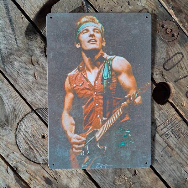 Bruce Sprinsteen foto - Metalen wandplaat