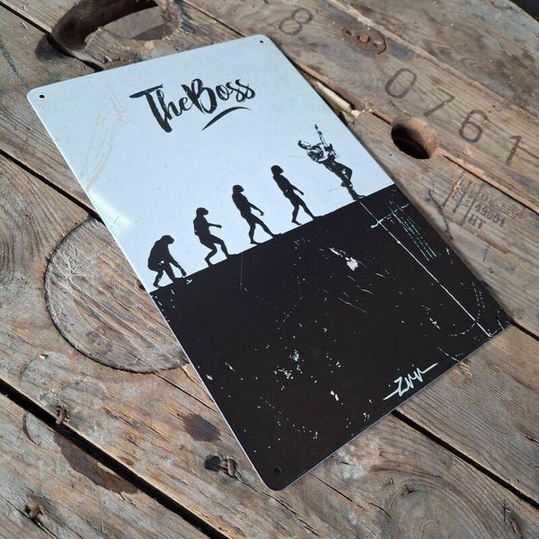 Bruce Springsteen The Boss - Metalen wandbord