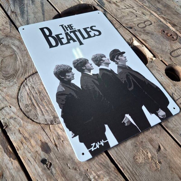 Beatles band - Metalen wandplaat