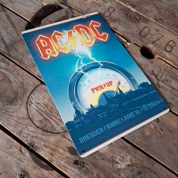 AC/DC Tour 2024 - Metalen wandplaat