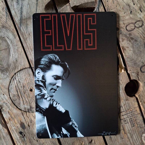 Elvis Presley - Metalen wandplaat