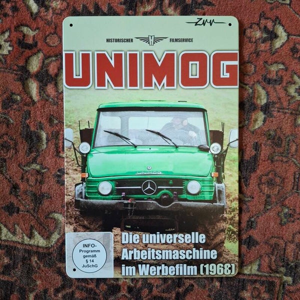 Unimog - Metalen wandplaat
