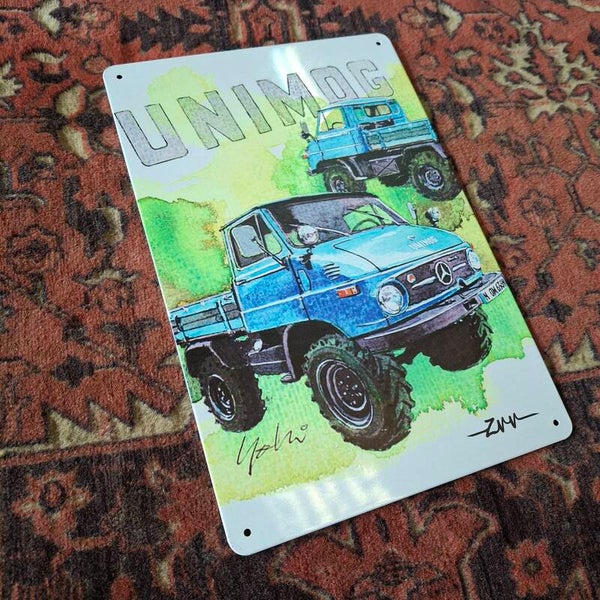 Unimog - Metalen wandbord