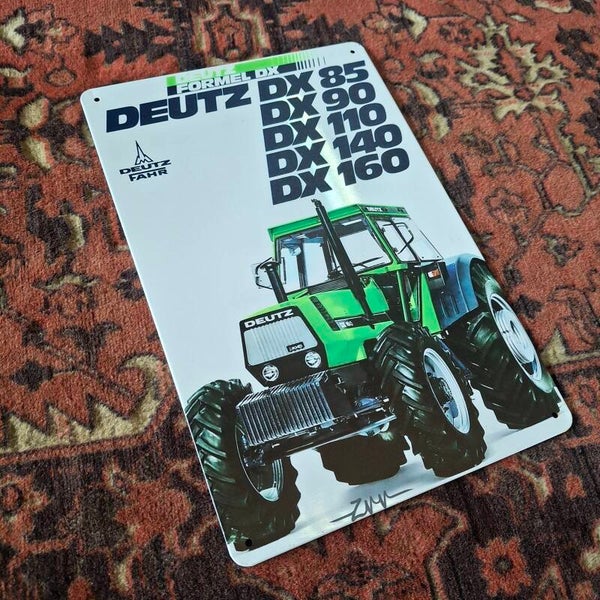Deutz DX serie - Metalen wandbord