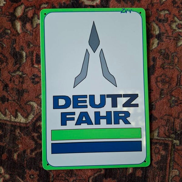 Deutz Fahr Logo - Metalen wandplaat