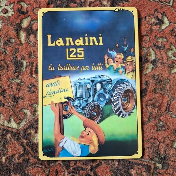 Landini - Metalen wandbord