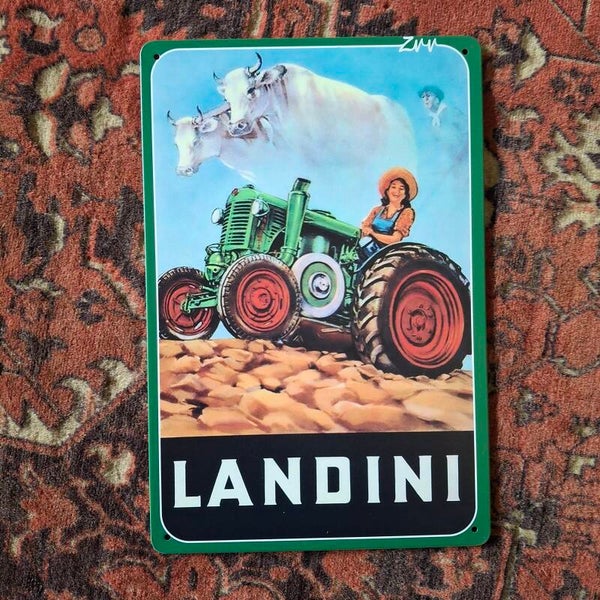 Landini - Metalen wandplaat
