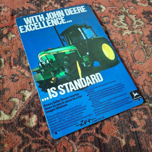 John Deere - Metalen wandbord