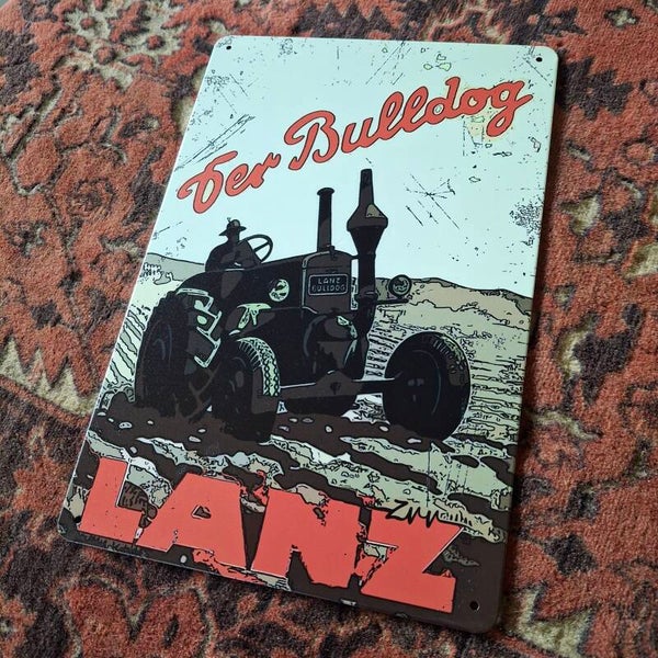 Der Bulldog - Metalen wandplaat