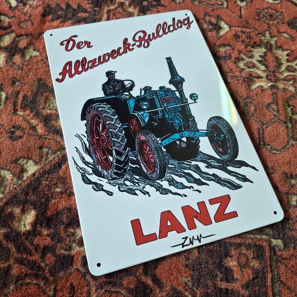 Lanz Bulldog - Metalen wandbord