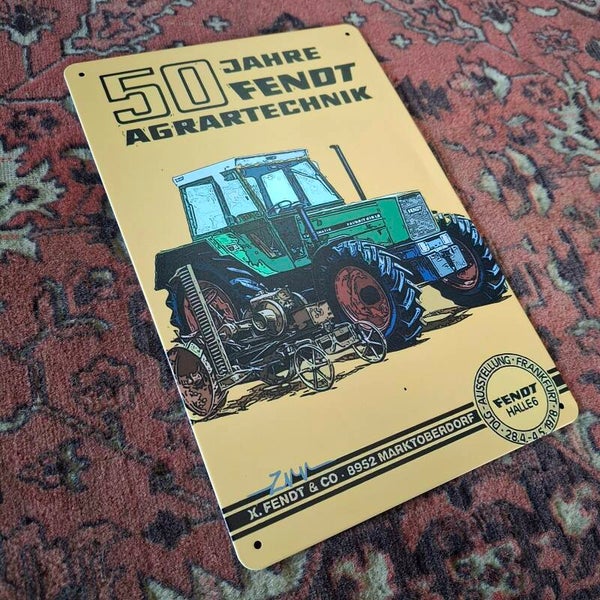 Fendt 50 jaar - Metalen wandplaat