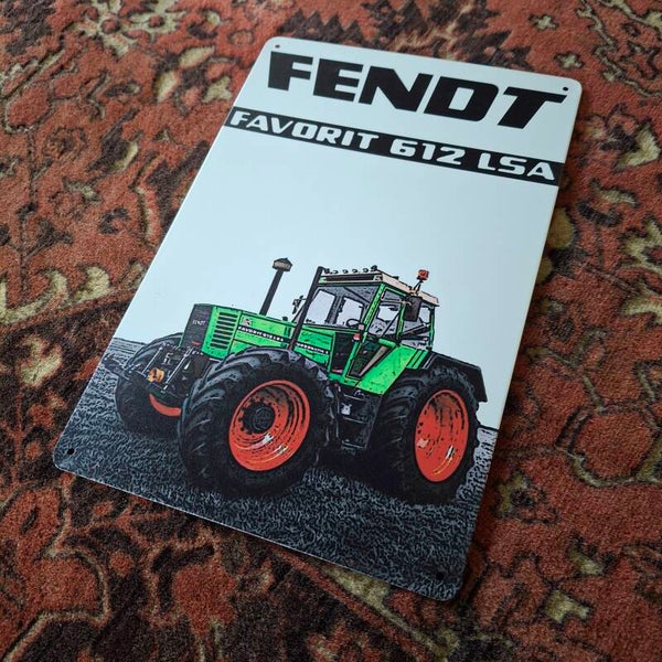 Fendt 612 LSA - Metalen wandplaat