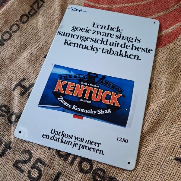 Kentuck shag - Metalen wandplaat