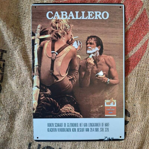 Caballero - Metalen wandbord