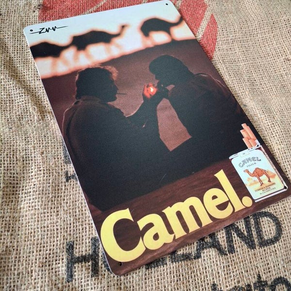 Camel Desert - Metalen wandplaat