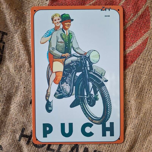 Puch - Metalen wandplaat