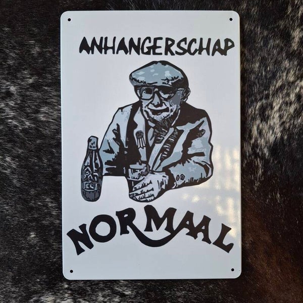 Normaal Anhangerschap - Metalen wandbord
