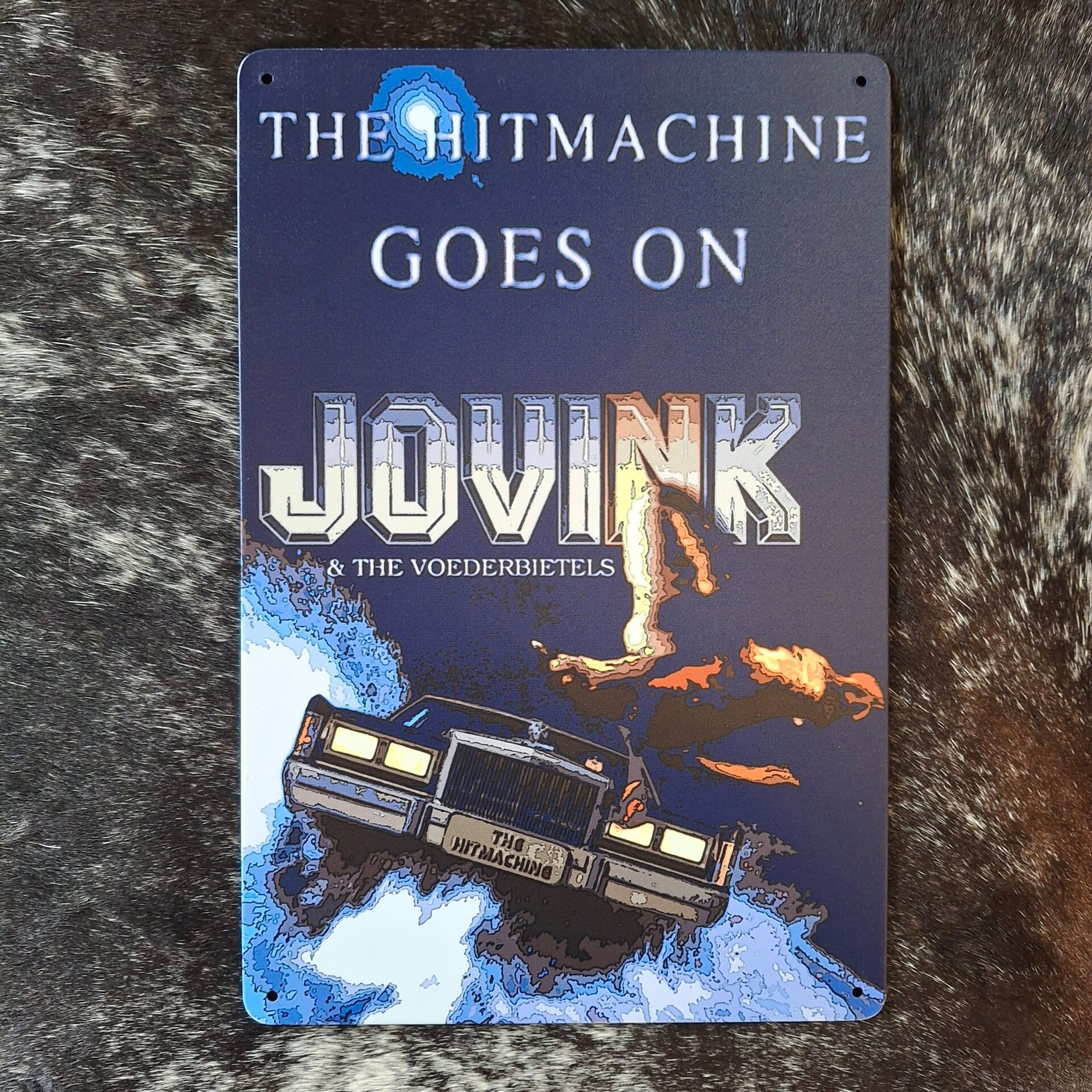 Jovink Hitmachine - Metalen wandplaat