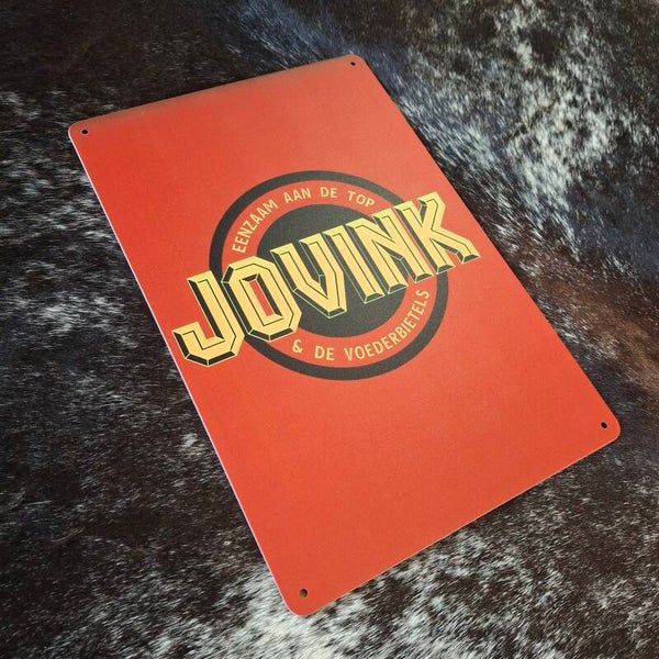 Jovink & de Voederbietels - Metalen wandplaat